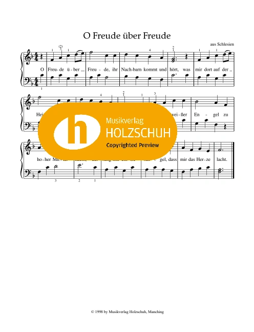 O Freude über Freude